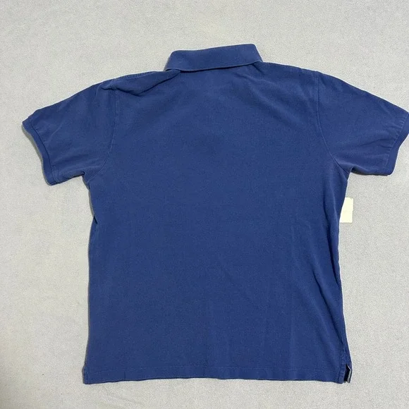 Burberry Brit Men's Blue Polo Shirt XL 100% Cotton Equestrian Knight Logo - Picture 2 of 11